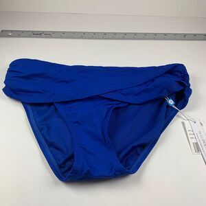 Bleu Rod Beattie Women's Sarong Hipster Cobalt Swimsuit Bikini Bottom Size 4 NWT